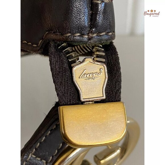 Authentic GUCCI Brown GG Crystal Coated Canvas Wristlet Pochette Bag - 212203 - Picture 11 of 12